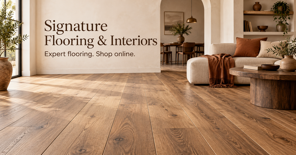 Inviting living room with warm wood flooring
