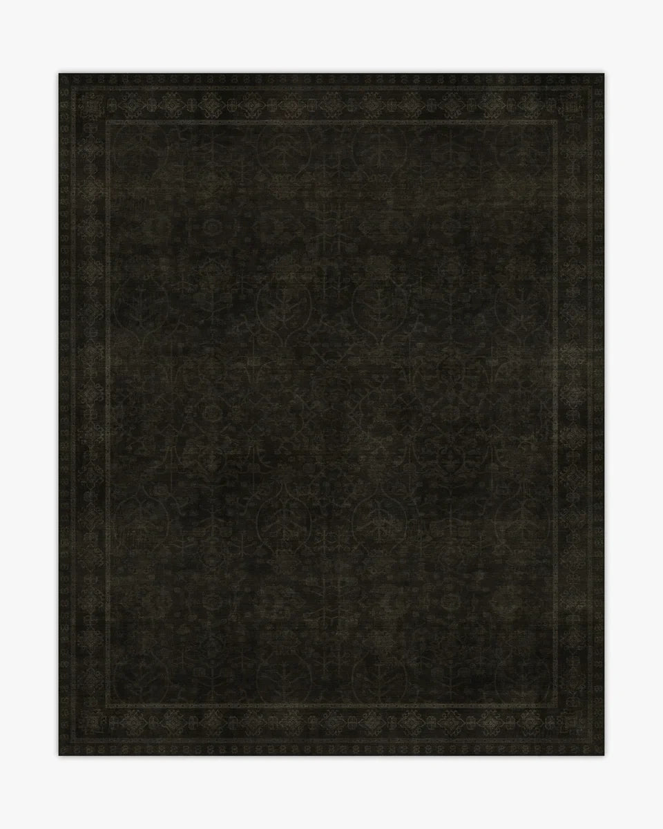 Palomar Espresso Brown Flooret Classic washable rug