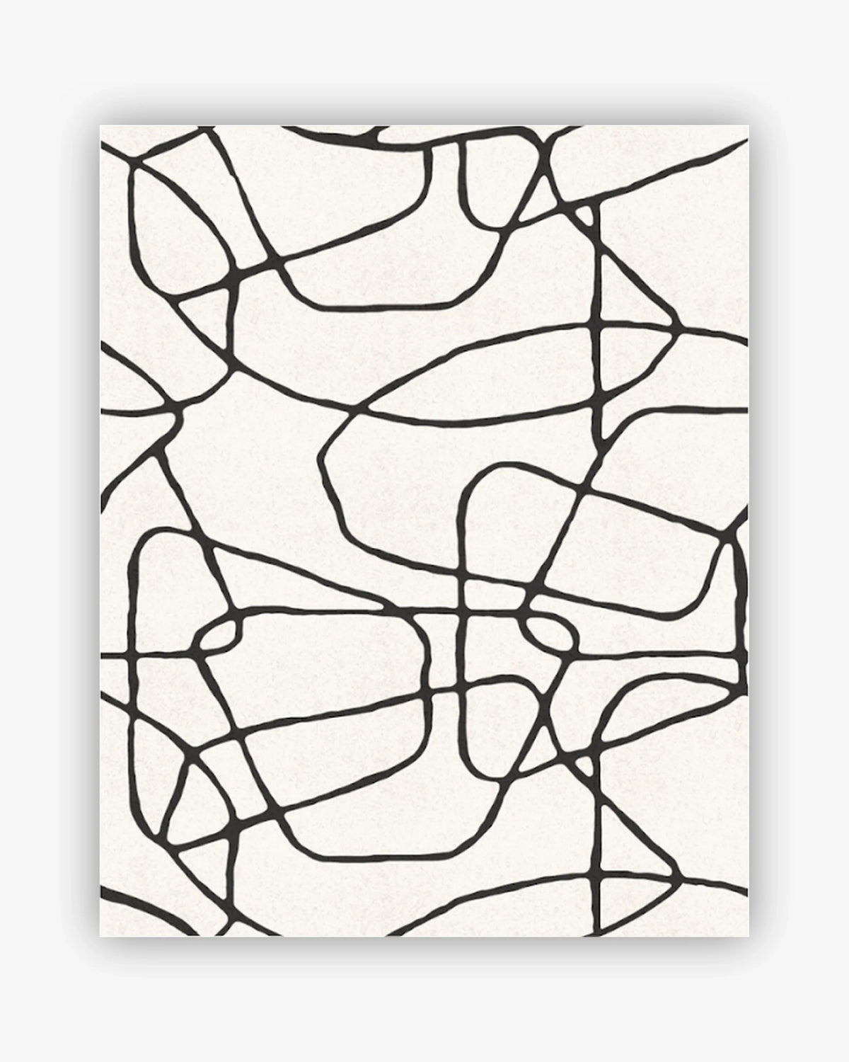 Venice Black and Creme Flooret rug